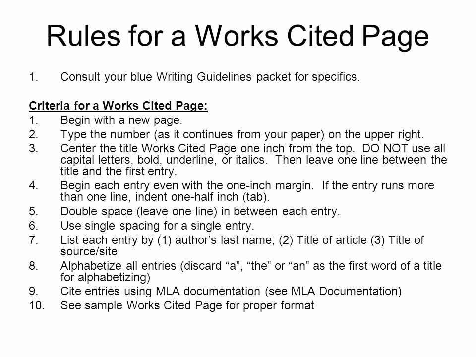 What's A Work Cited Page Beautiful 2 3 What Does A Works Cited Page Look Like