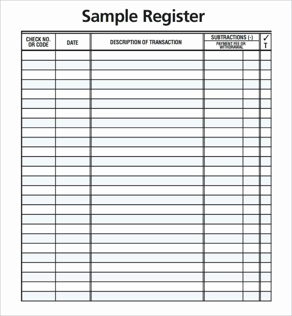 Where to Buy Check Registers Fresh Free Checkbook Register Buy Ledger Registers – Hetero