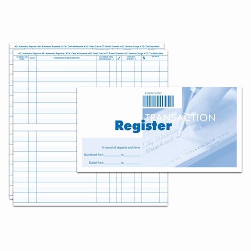 Where to Buy Check Registers Unique order Additional Check Registers