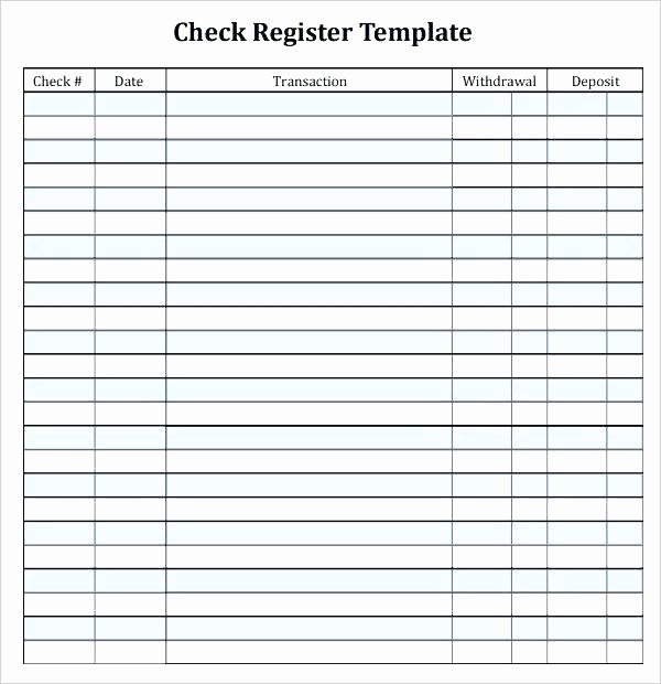 Where to Buy Checkbook Register Elegant Free Check Template Checkbook Register Line – Handtype