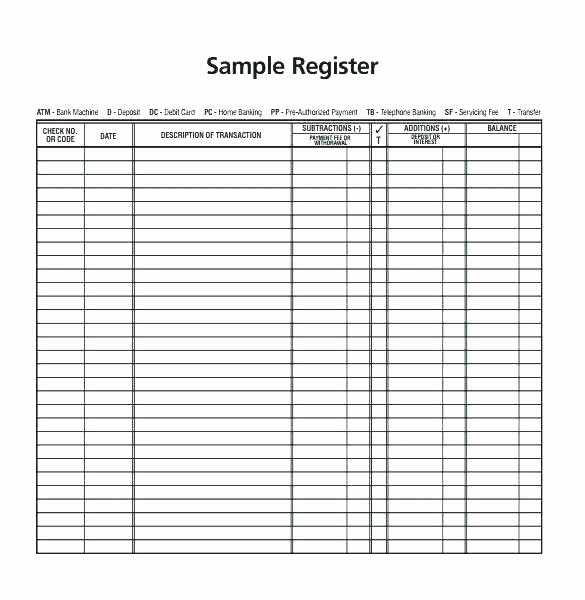 Where to Buy Checkbook Register Inspirational Printable Check Register for Checkbook 4 Print