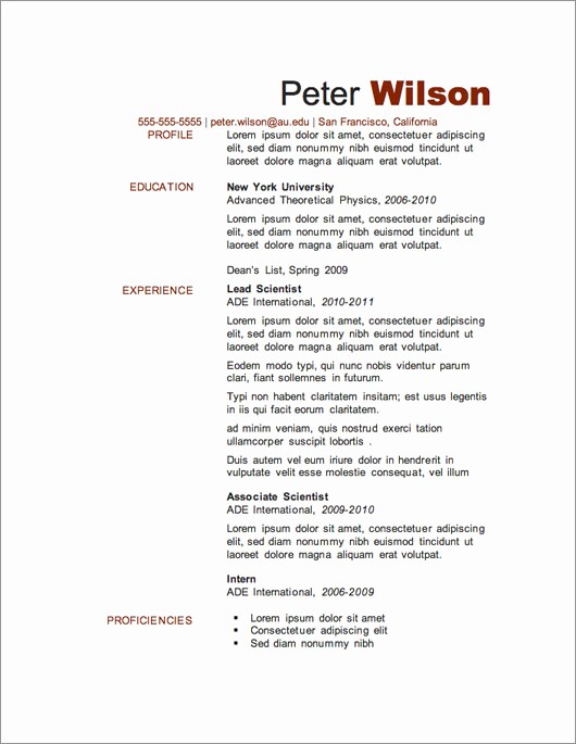 Where to Find Resume Templates New 12 Resume Templates for Microsoft Word Free Download