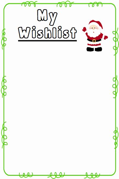 Wish List Template Microsoft Word Best Of Christmas Wishlist Templates Freebie