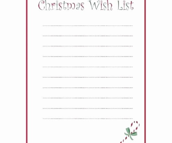 Wish List Template Microsoft Word New Kids Printable Dear Letter Instant for Christmas Wish List