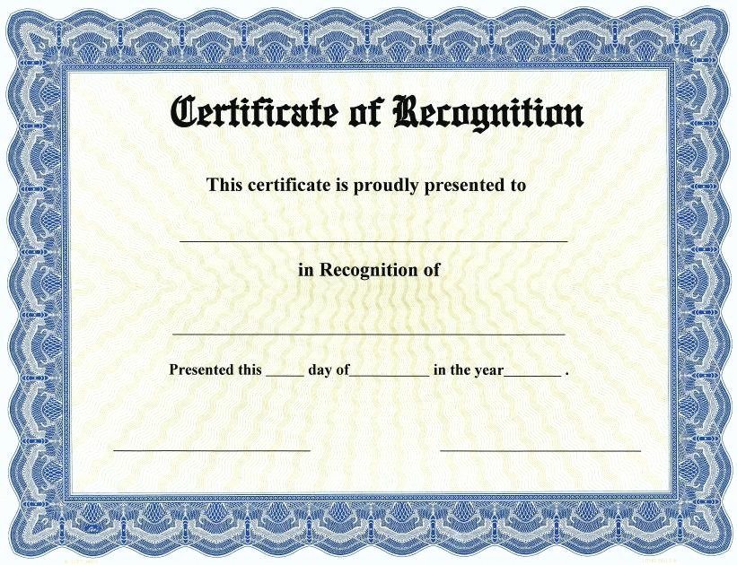 Word Template Certificate Of Recognition Inspirational 20 Certificate Of Recognition Template [word Excel Pdf]