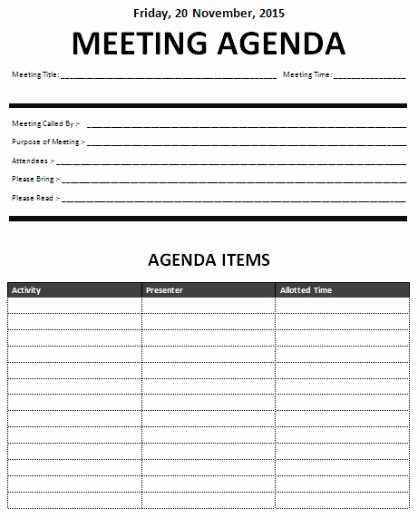 Word Template for Meeting Minutes Beautiful 15 Meeting Agenda Templates Excel Pdf formats
