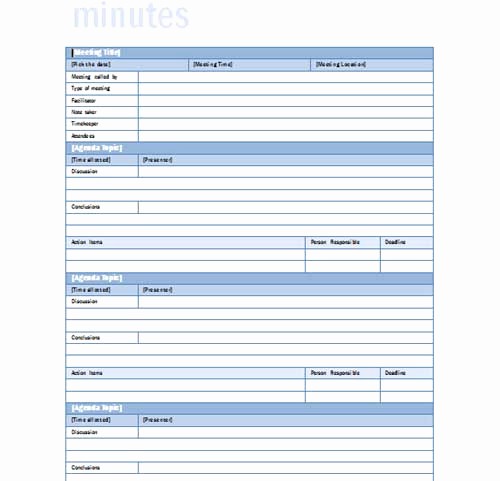 Word Template for Meeting Minutes Fresh Meeting Minutes Templates Microsoft Word Templates