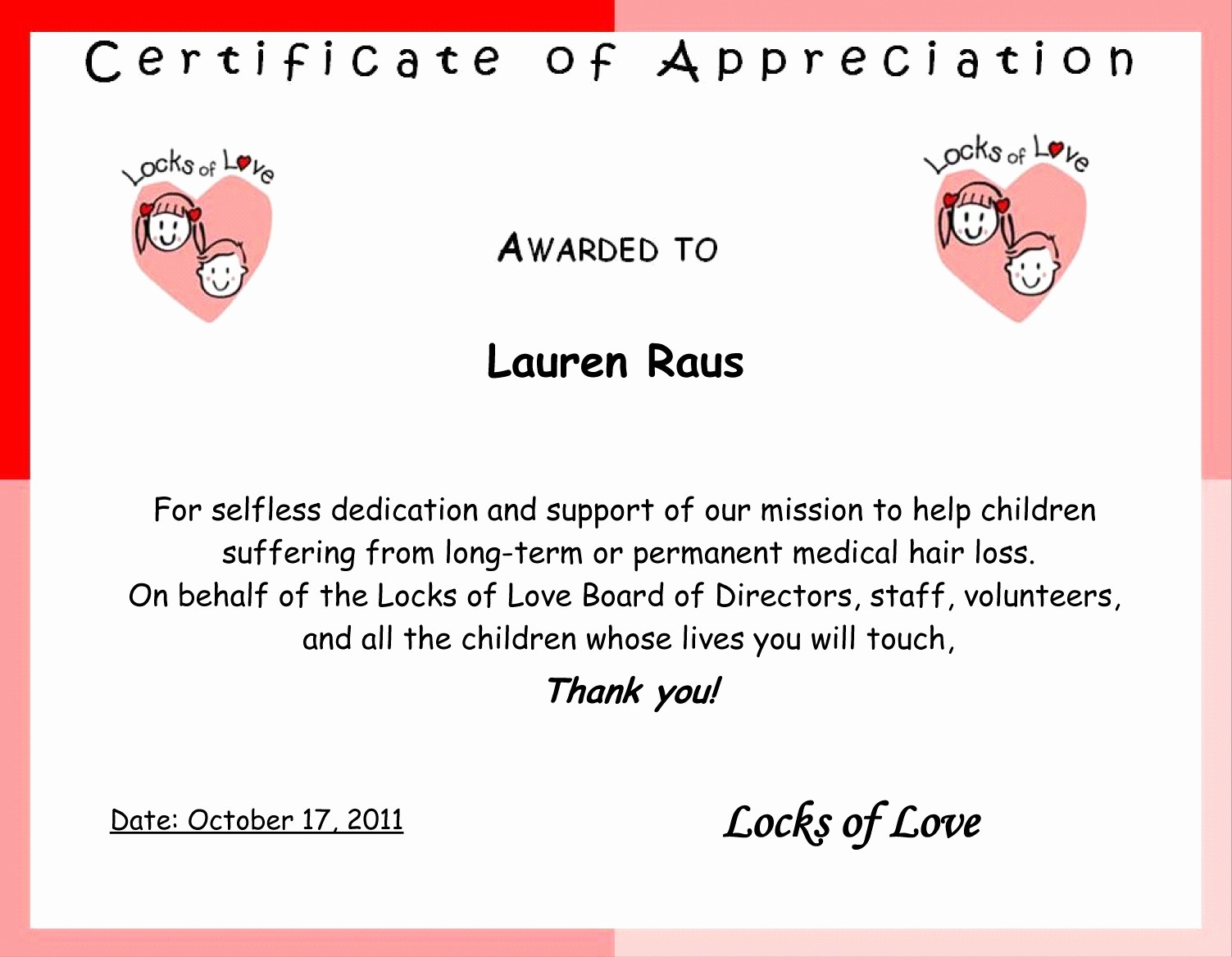 Words for Certificate Of Appreciation New Lovely Traub Life Page 5