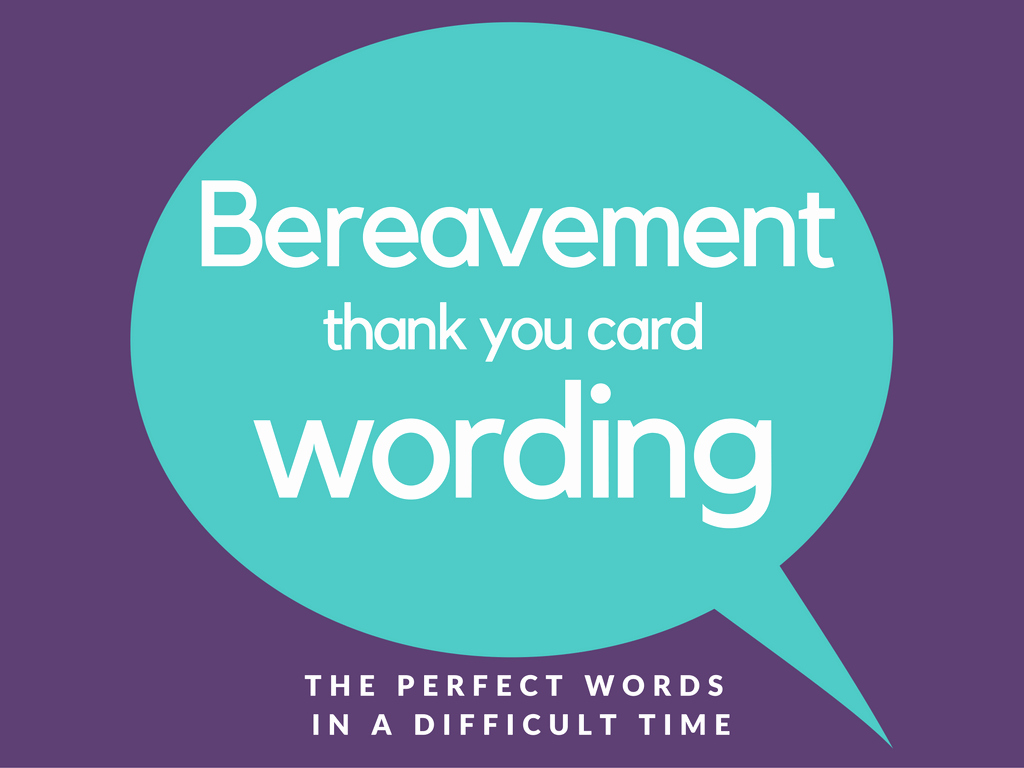Words for Thank You Card Lovely Bereavement Thank You Notes