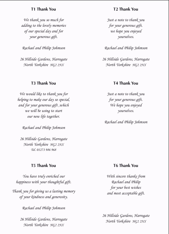 Words for Thank You Cards Luxury House Warming Thank You Note Wording Samples