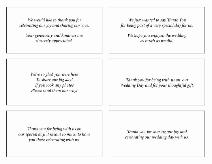 Words for Thank You Cards Unique Sample Thank You Cards for Wedding Gifts