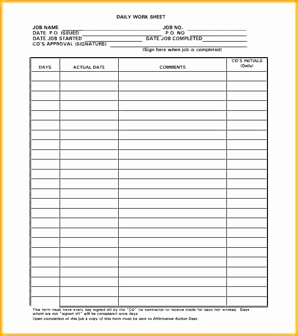 Work Log Sheet Template Excel Awesome Daily Work Log Template Pdf Record Free Elegant Excel Logs