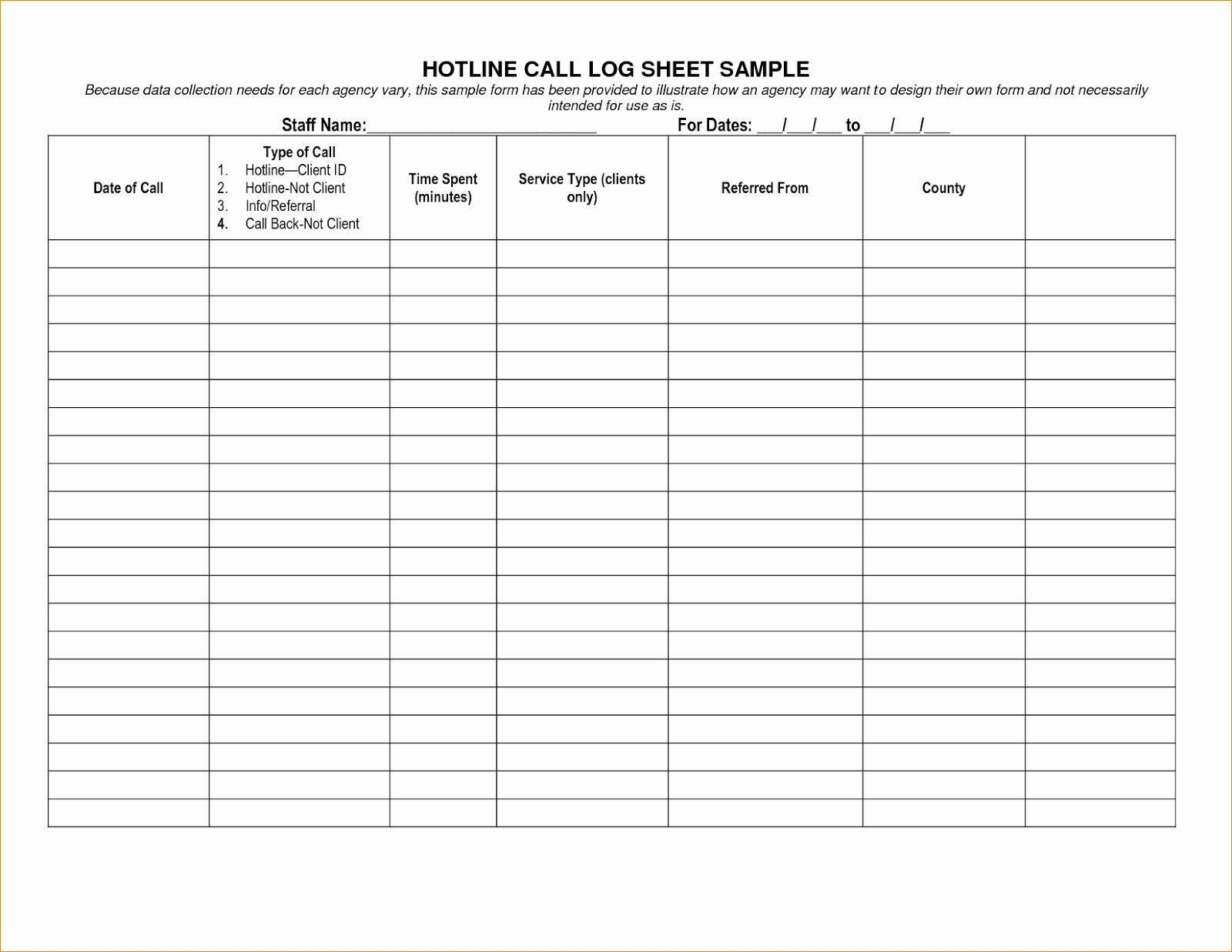 Work Log Sheet Template Excel Beautiful Printable Call Log Templates In Excel Excel Template