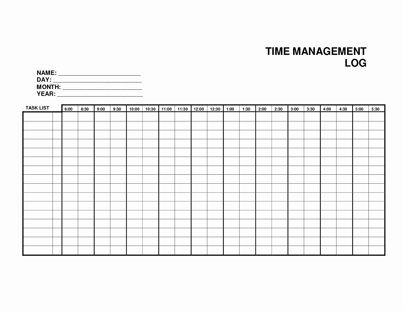 Work Log Sheet Template Excel Elegant 7 Best Of Printable Weekly Time Log Daily Work
