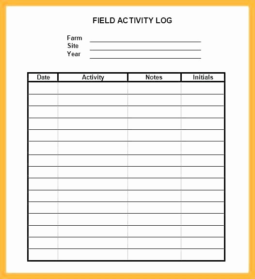 Work Log Sheet Template Excel New Sign Work Activity Log Sheet Sample Daily format Record