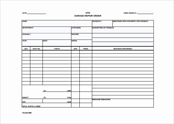 Work order Templates for Word Awesome Work order Template 23 Free Word Excel Pdf Document