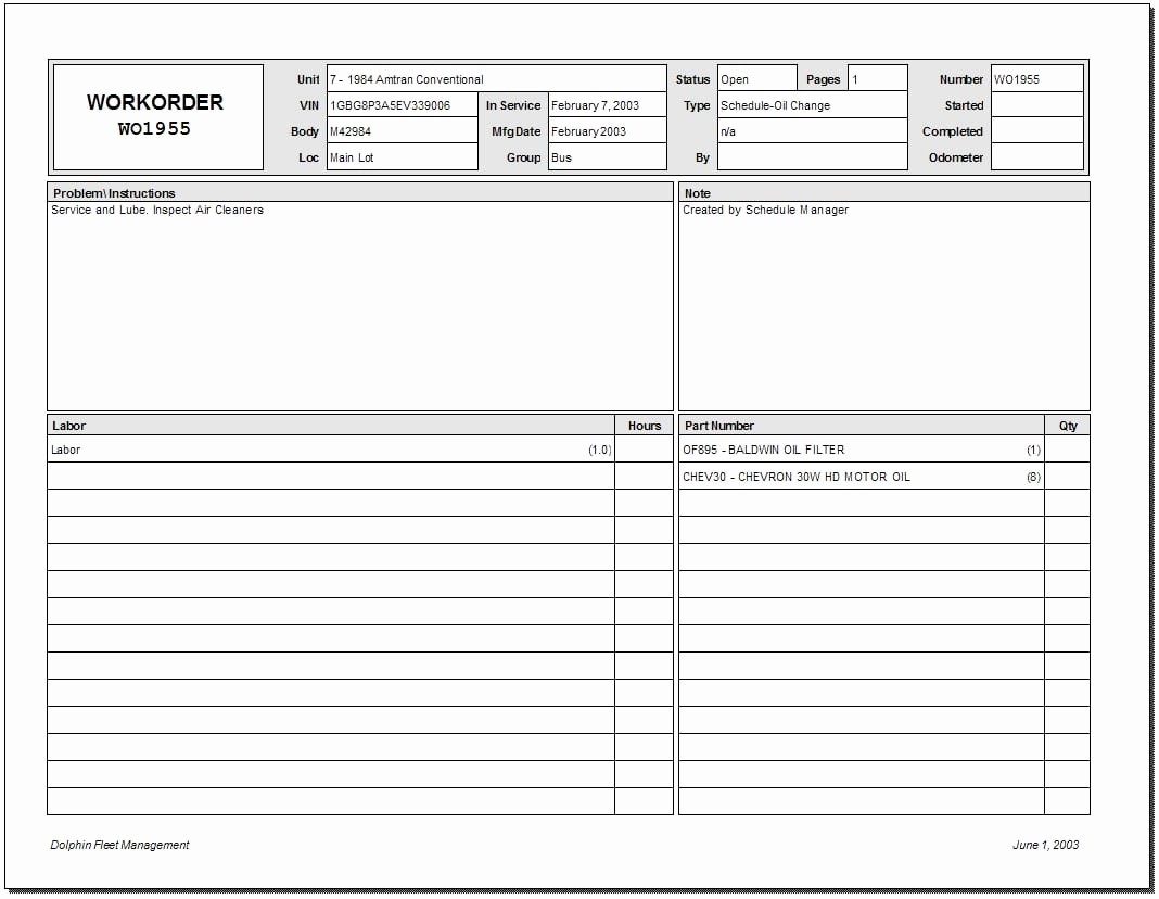Work order Templates for Word Inspirational 5 Work order Templates formats Examples In Word Excel