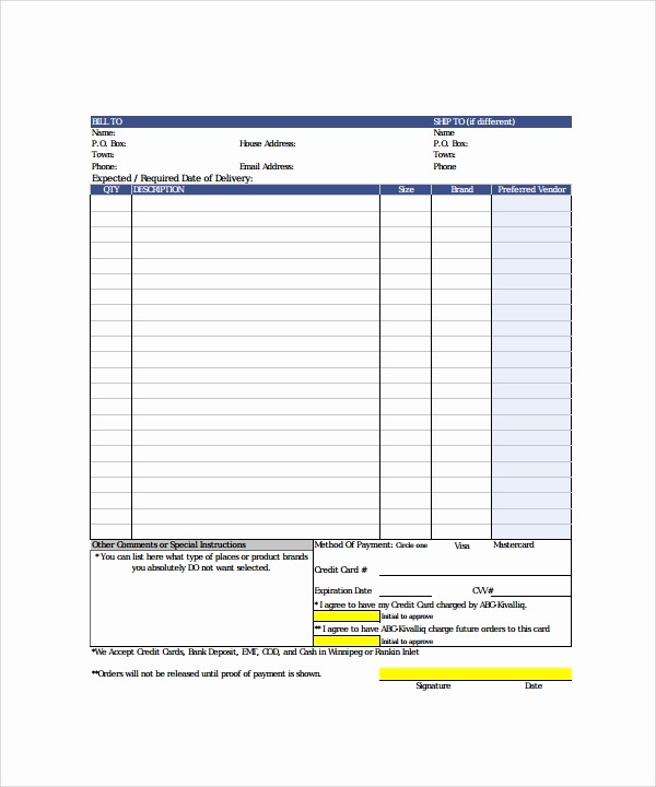Work order Templates for Word Inspirational order form Template 23 Download Free Documents In Pdf