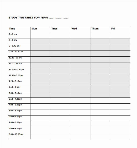 Work Time Study Template Excel Inspirational 6 Time Study Templates to Download for Free