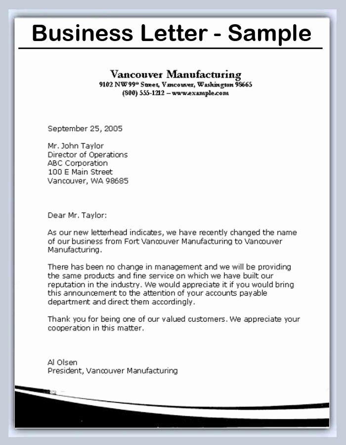 Writing A formal Business Letter Beautiful Business Letter Writing