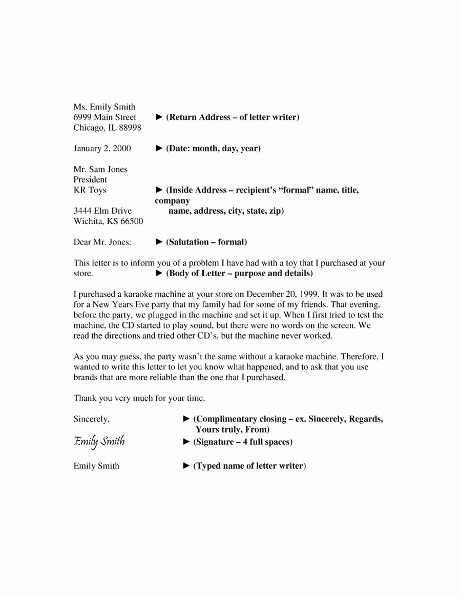 Writing A formal Business Letter Best Of 35 formal Business Letter format Templates &amp; Examples