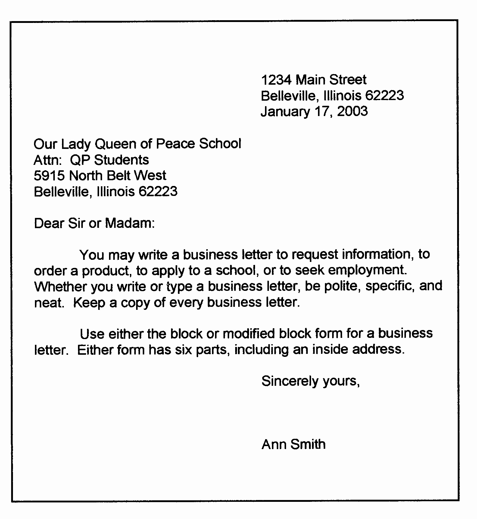 Writing A formal Business Letter Best Of Personal Business Letter format