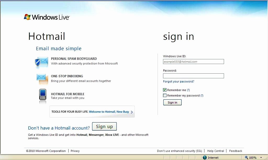 50 Www Hotmail Com Login Page Ufreeonline Template.