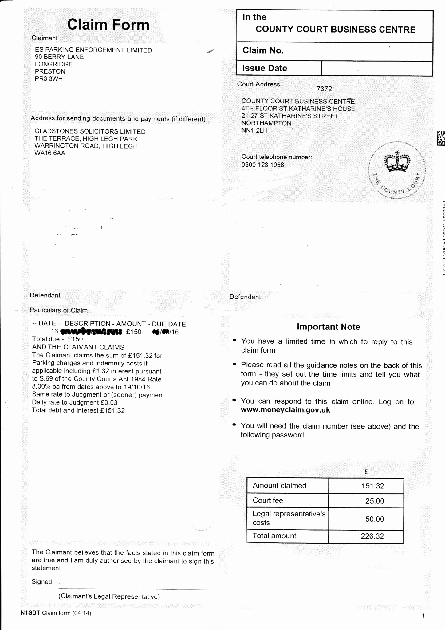 Www Pratcpasettlement Com Claim form Lovely Fightback forums Claim form Received with No Lbc From