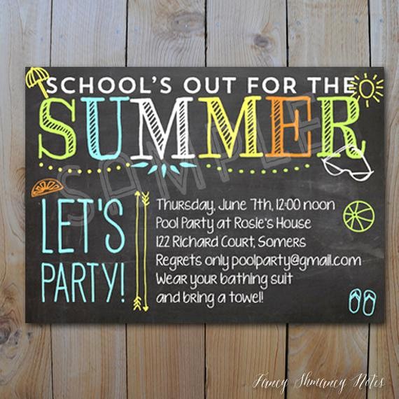 Year End Party Invitation Templates Beautiful Items Similar to Pool Party Invitation End Of Year Party
