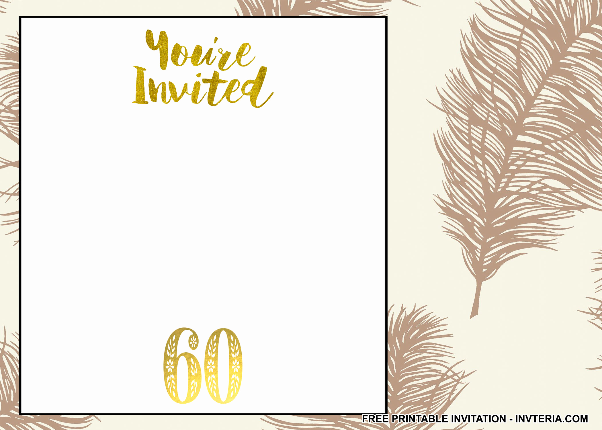60th Birthday Invite Templates Luxury Others Personalize Your Own 60th Birthday Invitations for
