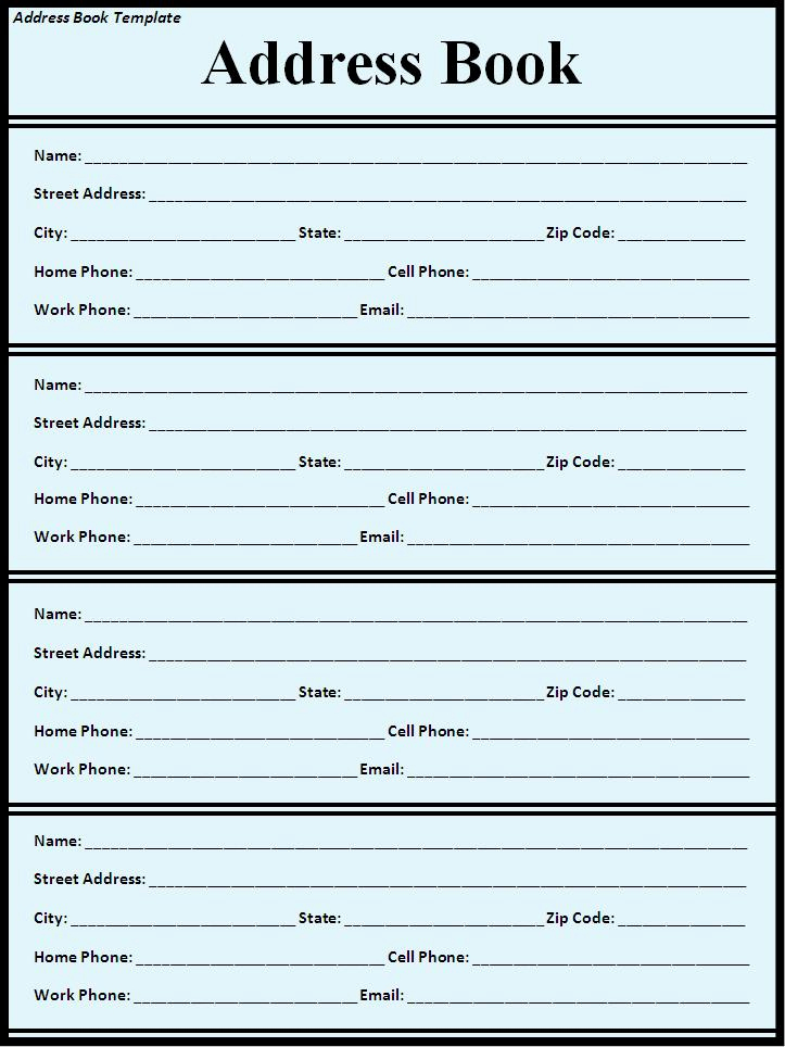 Address Book Template Excel Awesome Address Book Template