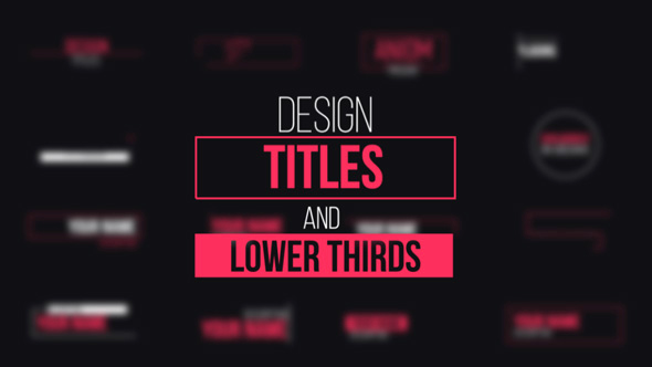 After Effect Lower Third Templates New Design Titles and Lower Thirds Corporate after Effects