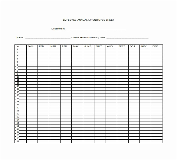 Attendance Sheet Template Excel Awesome Employee attendance Sheet 2018 8 Free Excel Pdf