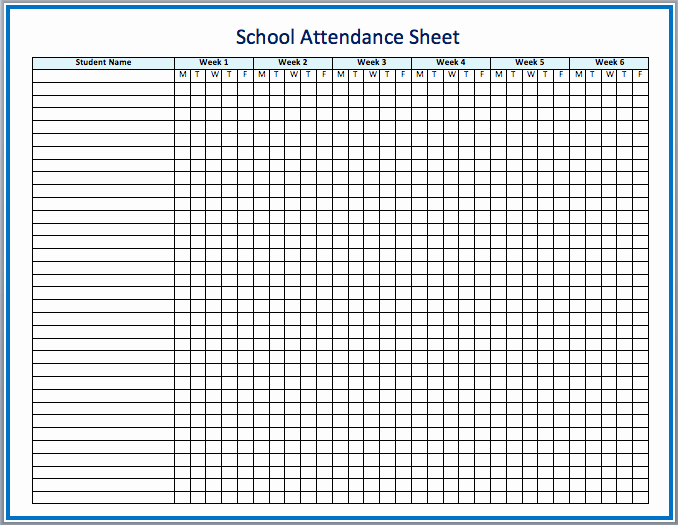 Attendance Sheet Template Excel Elegant 3 attendance Excel Templates Excel Xlts