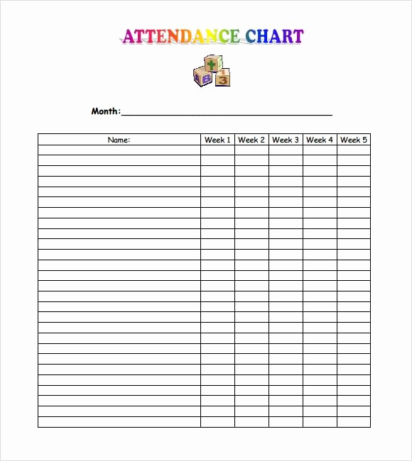 Attendance Sheet Template Excel Unique 25 Printable attendance Sheet Templates [excel Word