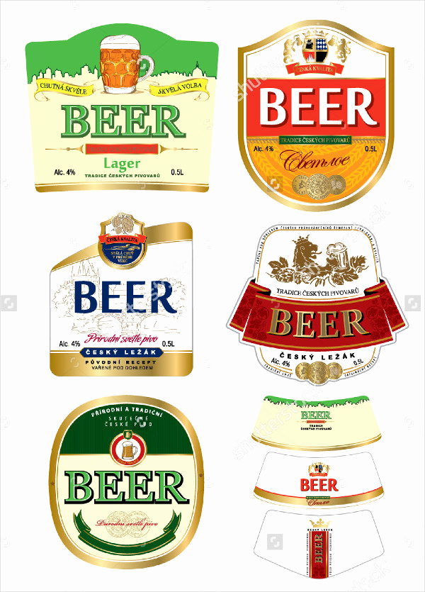 Beer Label Design Template Lovely Printable Beer Label Template 195 Free &amp; Premium Download