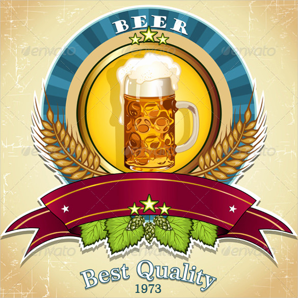 Beer Label Design Template New Beer Label Template 27 Free Eps Psd Ai Illustrator