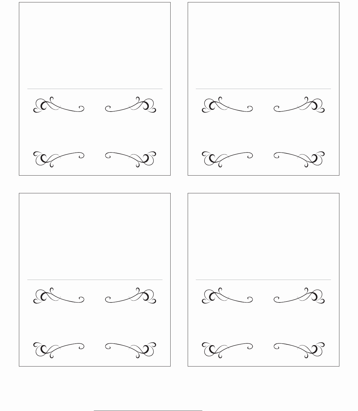 Blank Place Card Template Fresh 19 Elegant &amp; Fun Printable Place Cards