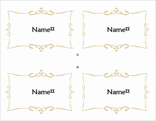 Blank Place Card Template Unique Free Printable Blank Place Card Template