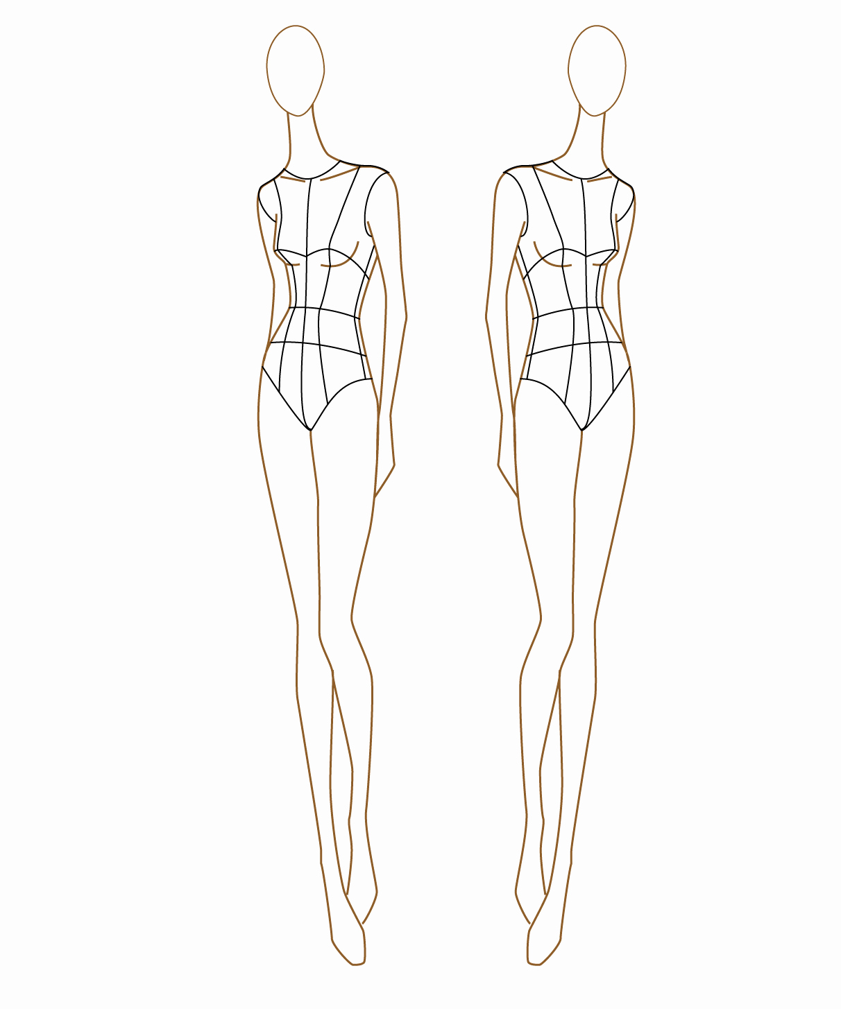 Body Template for Fashion Design Best Of 8 Best Of Printable Clothing Design Templates