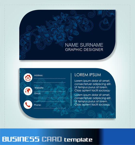 Business Card Template Illustrator Free Elegant Business Card Templates Free Vector In Adobe Illustrator