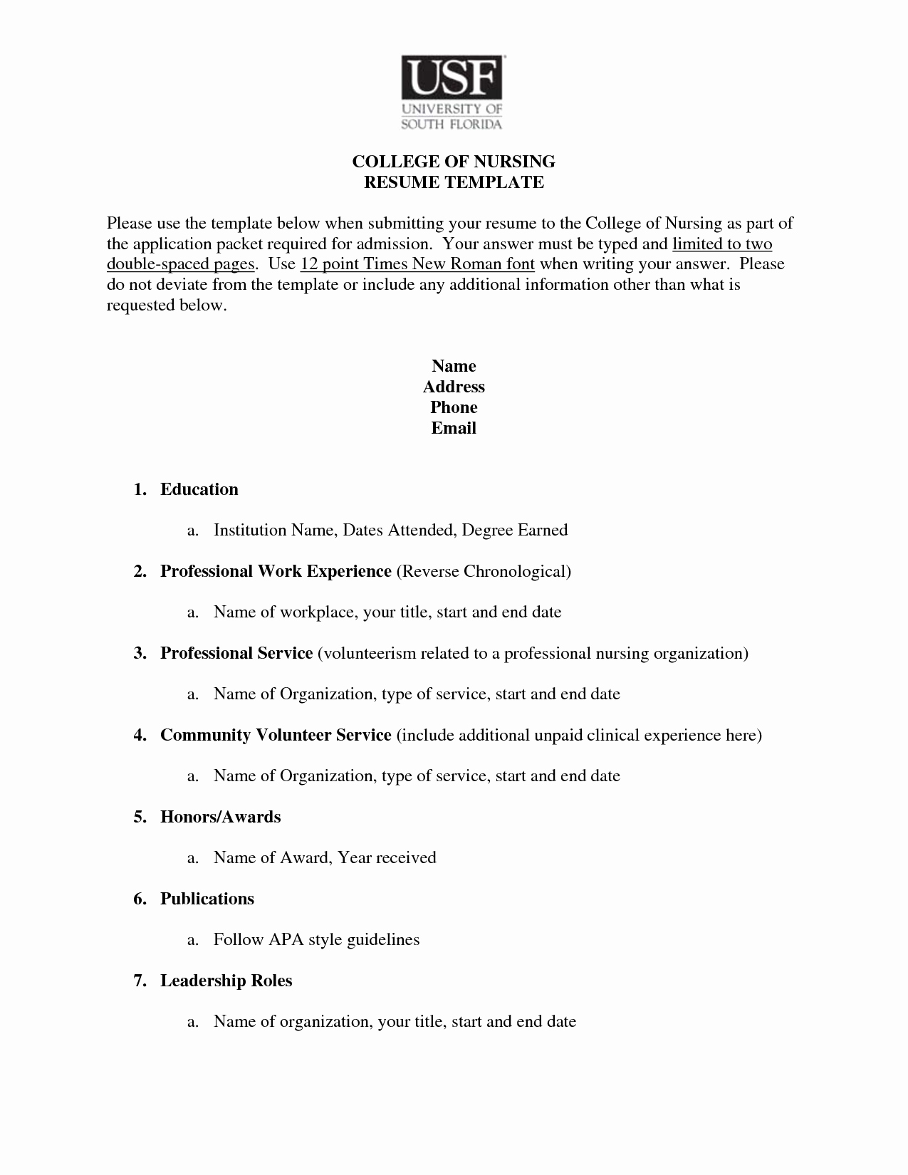 College Admission Resume Template Unique Resume for College Application