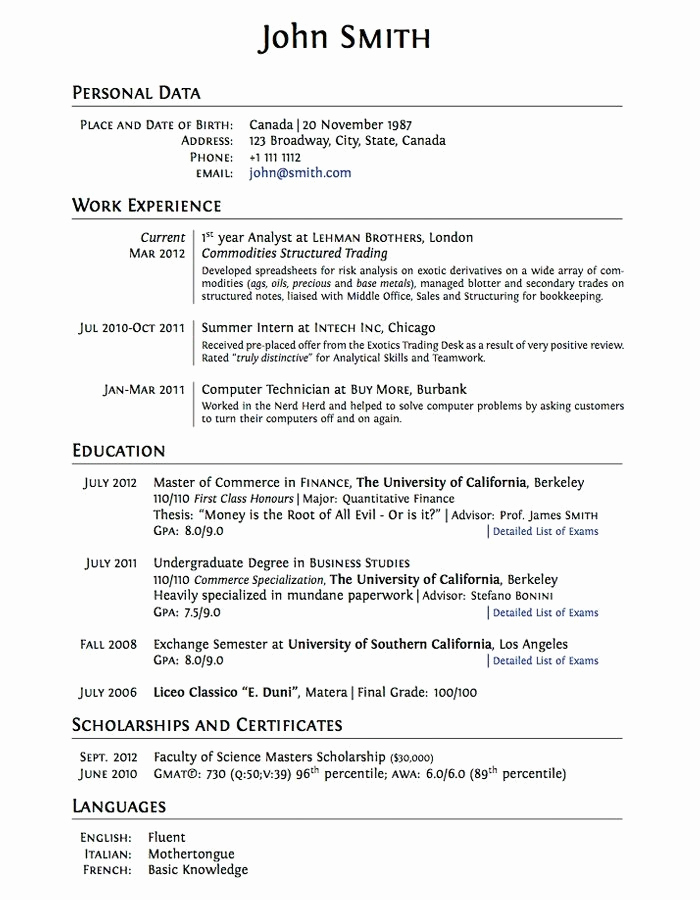 College Admissions Resume Templates Elegant College Application Resume Examples for High School