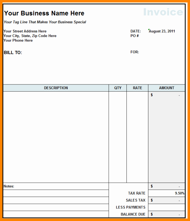 Contractor Invoice Template Word Inspirational 9 Construction Bill format In Word