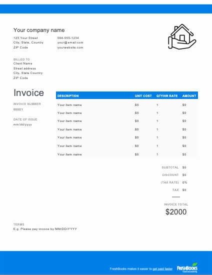 Contractor Invoice Template Word New Free Construction Invoice Template Download now