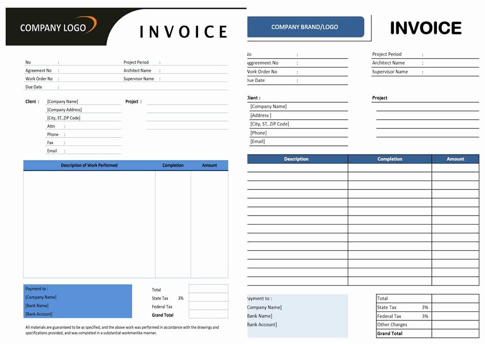 Contractor Invoice Template Word New Free Contractor Invoice Template