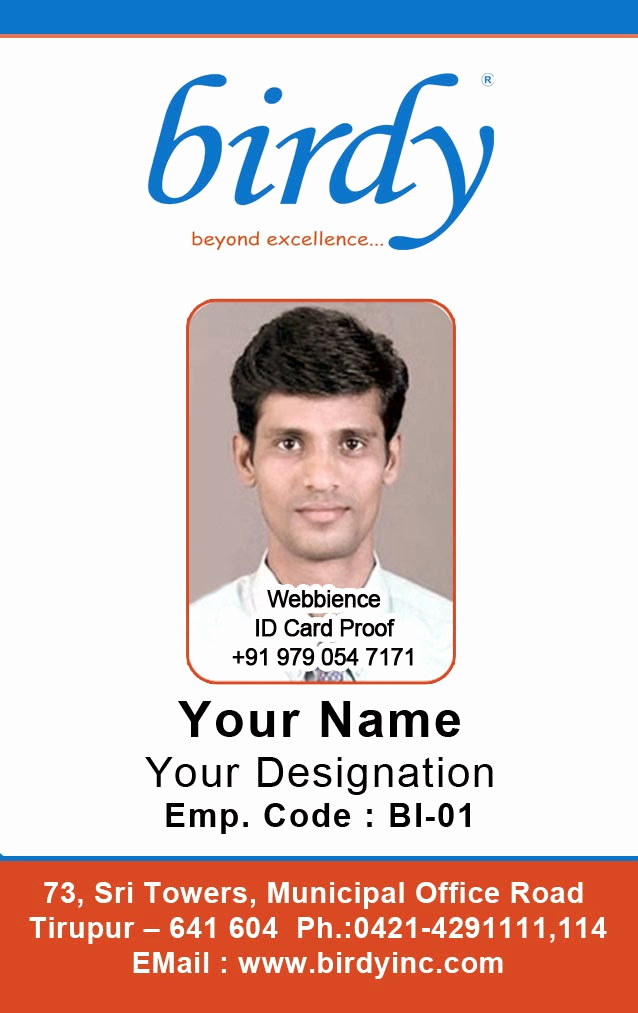 Employee Identity Card Template Fresh Id Card Coimbatore Ph Vertical Employee