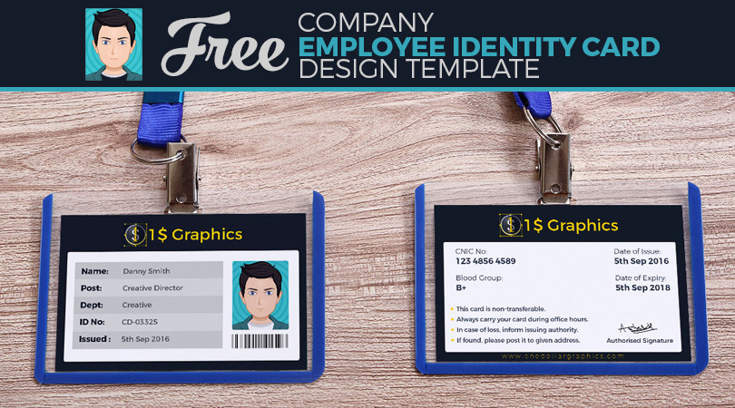 Employee Identity Card Template Luxury Free Pany Employee Identity Card Design Template – E