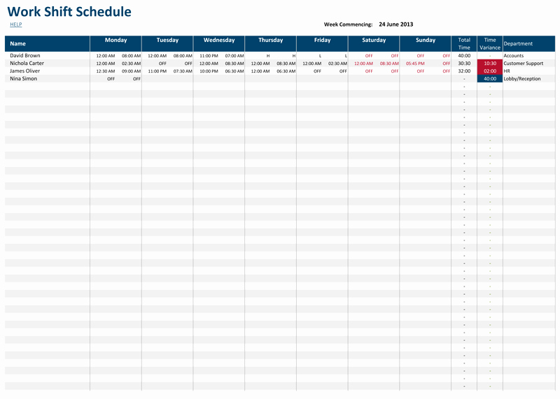 Excel Shift Schedule Template New Excel 24 Hour Shift Schedule Template Templates Data