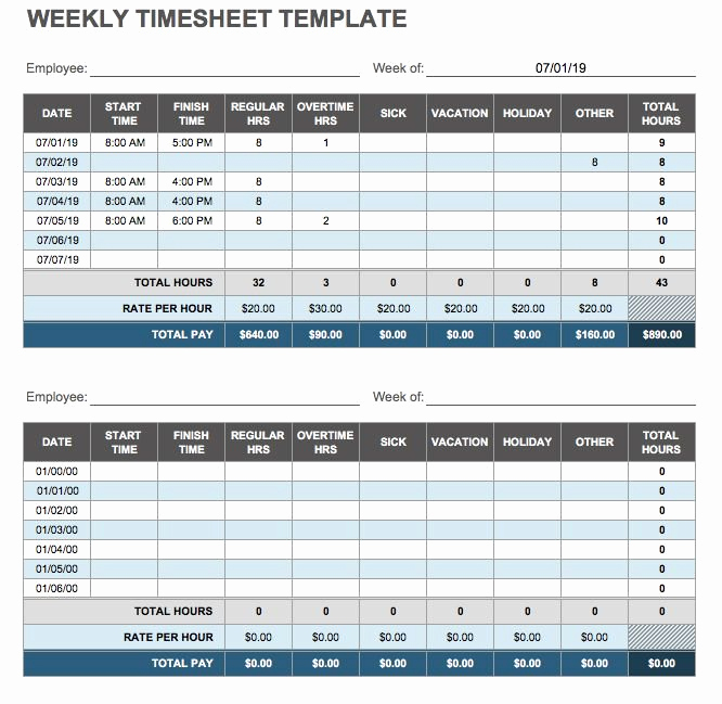 Excel Timesheet Template with Tasks Best Of 17 Free Timesheet and Time Card Templates